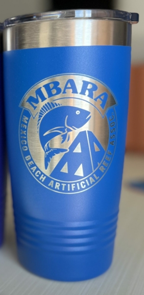 blue MBARA Logo Tumbler